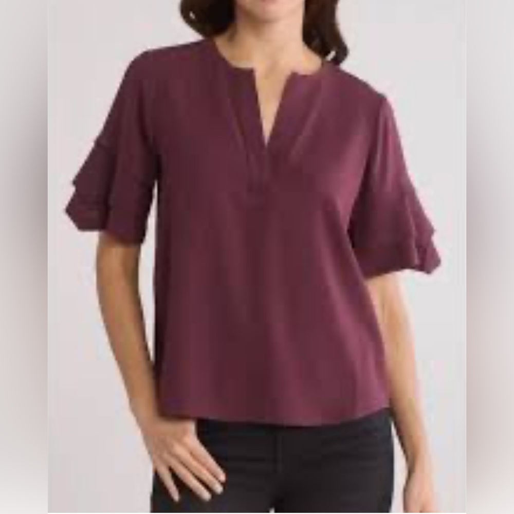 Frame Denim Deep Purple Women's Blouse